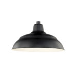 Millennium Lighting RWHS17-SB R Series 17˝ Warehouse Shade Satin Black finish