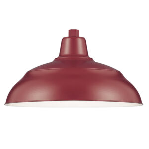 Millennium Lighting RWHS17-SR R Series 17˝ Warehouse Shade Satin Red finish