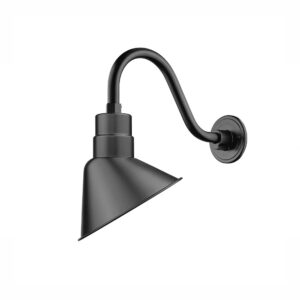 Millennium Lighting UA10-SBL R Series 1 Light 10" Sconce Satin Black finish