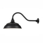 Millennium Lighting UWS17GN22-SB R Series 1-Light Wall Sconce Satin Black finish