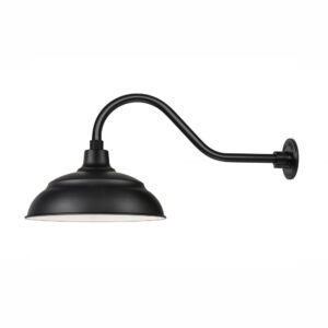 Millennium Lighting UWS17GN22-SB R Series 1-Light Wall Sconce Satin Black finish