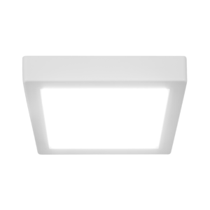 Nicor Lighting DSE43120SSQWH 4" Edge-Lit Selectable LED Surface-Mount Square, Selectable CCT, White