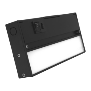 Nicor Lighting NUC508SBK 8" LED Undercabinet, Selectable CCT, Black