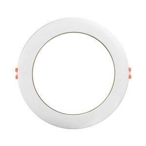 Nicor Lighting RWG61120S9WH 6" White Canless Selectable LED Gimbal Downlight, Selectable CCT, White
