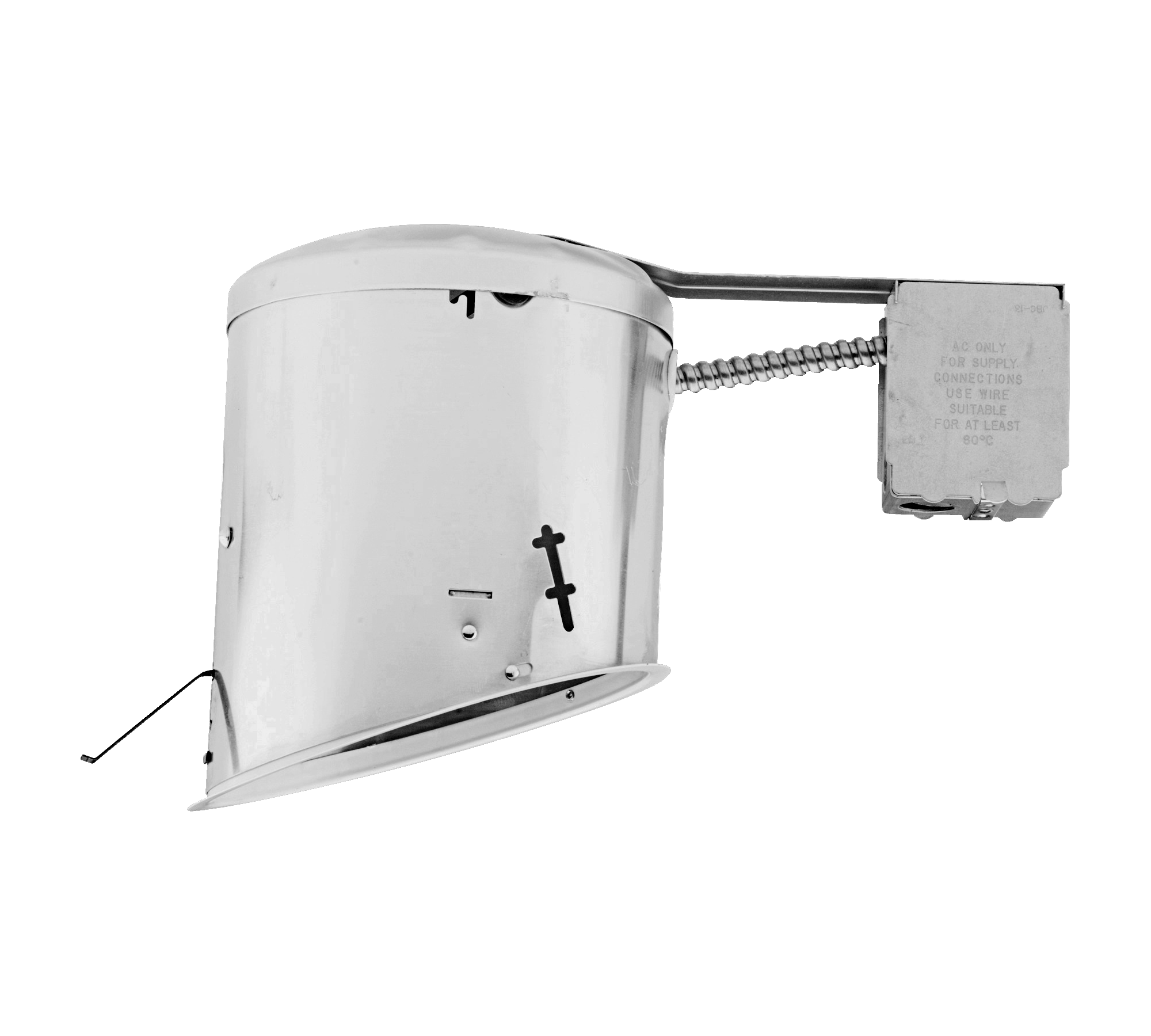 Nicor Lighting 17022RA 6" Remodel Sloped Ceiling Housing, Silver