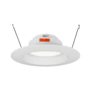 Nicor Lighting DLR566P120SWHBF Recessed LED Downlight with Baffle, Selectable CCT, White
