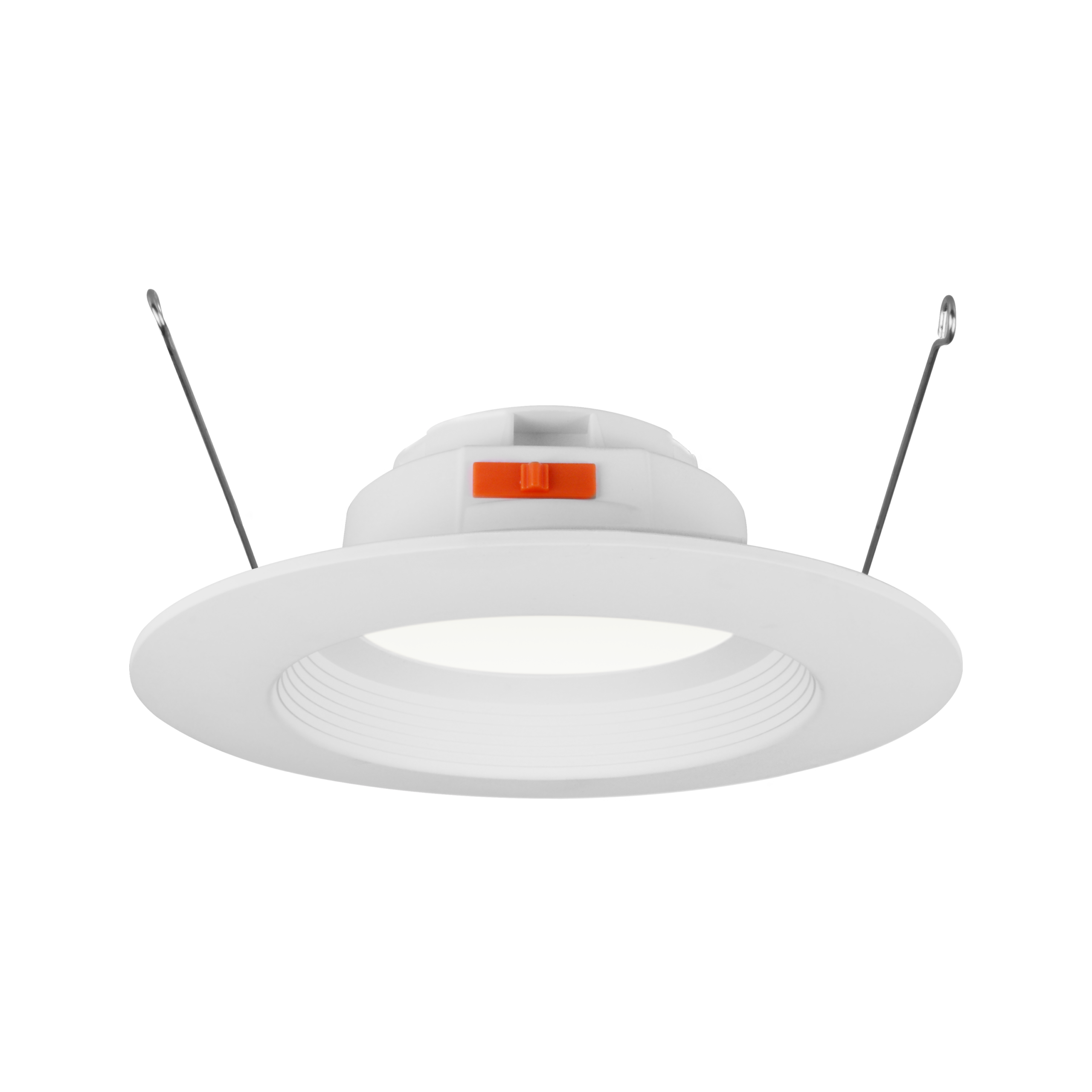 Nicor Lighting DLR566P120SWHBF Recessed LED Downlight with Baffle, Selectable CCT, White