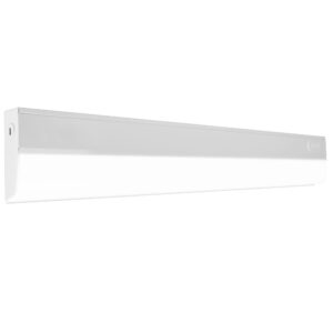 Nicor Lighting UCB124SNWH 24" LED Undercabinet CCT Selectable without Switch, Selectable CCT, White