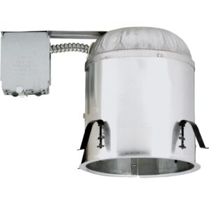 Nicor Lighting 17001R 6" Shallow Housing, Silver