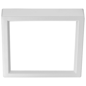 Nicor Lighting DSE421205KSQWH 4" Edge-Lit LED Surface-Mount Square, 5000K, White