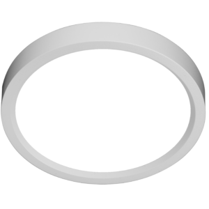 Nicor Lighting DSE521205KRDWH 5" Edge-Lit LED Surface-Mount Round, 5000K, White