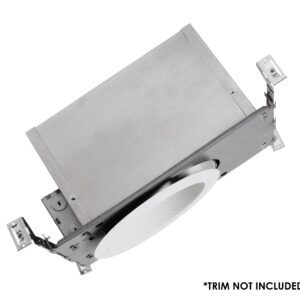 Nicor Lighting 17025SSA 6" Super Sloped Ceiling Airtight Housing, Silver