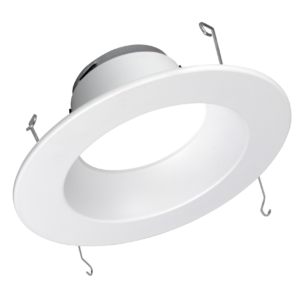 Nicor Lighting DLR565081202KWH 5"/6" Recessed LED Downlight 800Lm Output, 2700K, White