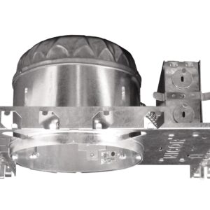 Nicor Lighting 17004 6" Non-IC Shallow Housing, Silver