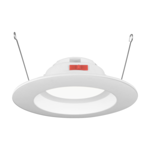 Nicor Lighting DLR566P120SWH Recessed LED Downlight, Selectable CCT, White