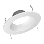Nicor Lighting DCR561081202KWH 5"/6" LED Recessed Downlight at 800Lm, 2700K, White