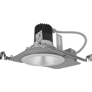 Nicor Lighting CDG6138SUS9HZWHMD 6" Modular LED Downlight System with Frame Medium Optic, Selectable CCT, Haze/White