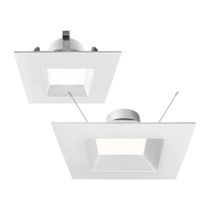 Nicor Lighting RCQ61120S9WH Square Recessed LED Downlight 6 inch, Selectable CCT, White