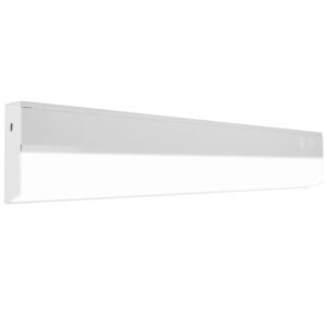 Nicor Lighting UCB121SNWH 21" LED Undercabinet CCT Selectable without Switch, Selectable CCT, White