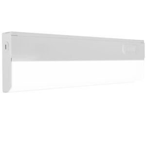 Nicor Lighting UCB112SNWH 12" LED Undercabinet CCT Selectable without Switch, Selectable CCT, White