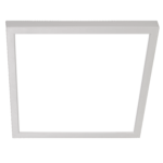 Nicor Lighting DSE921202KSQWH 9" Edge-Lit LED Surface-Mount Square, 2700K, White