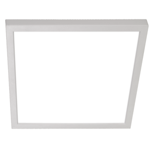 Nicor Lighting DSE921202KSQWH 9" Edge-Lit LED Surface-Mount Square, 2700K, White
