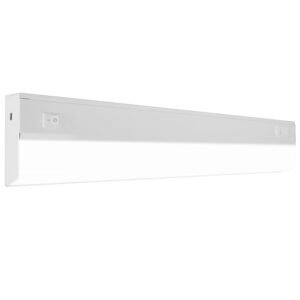 Nicor Lighting UCB121SWH 21" LED Undercabinet CCT Selectable with On/Off Switch, Selectable CCT, White