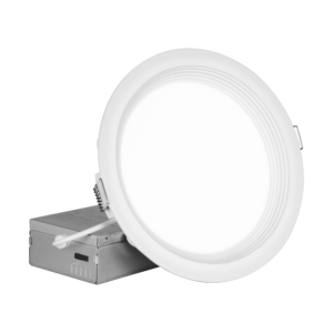 Nicor Lighting REL61120SRRWH 6" Edge-Lit Regressed LED Downlight Round, Selectable CCT, White