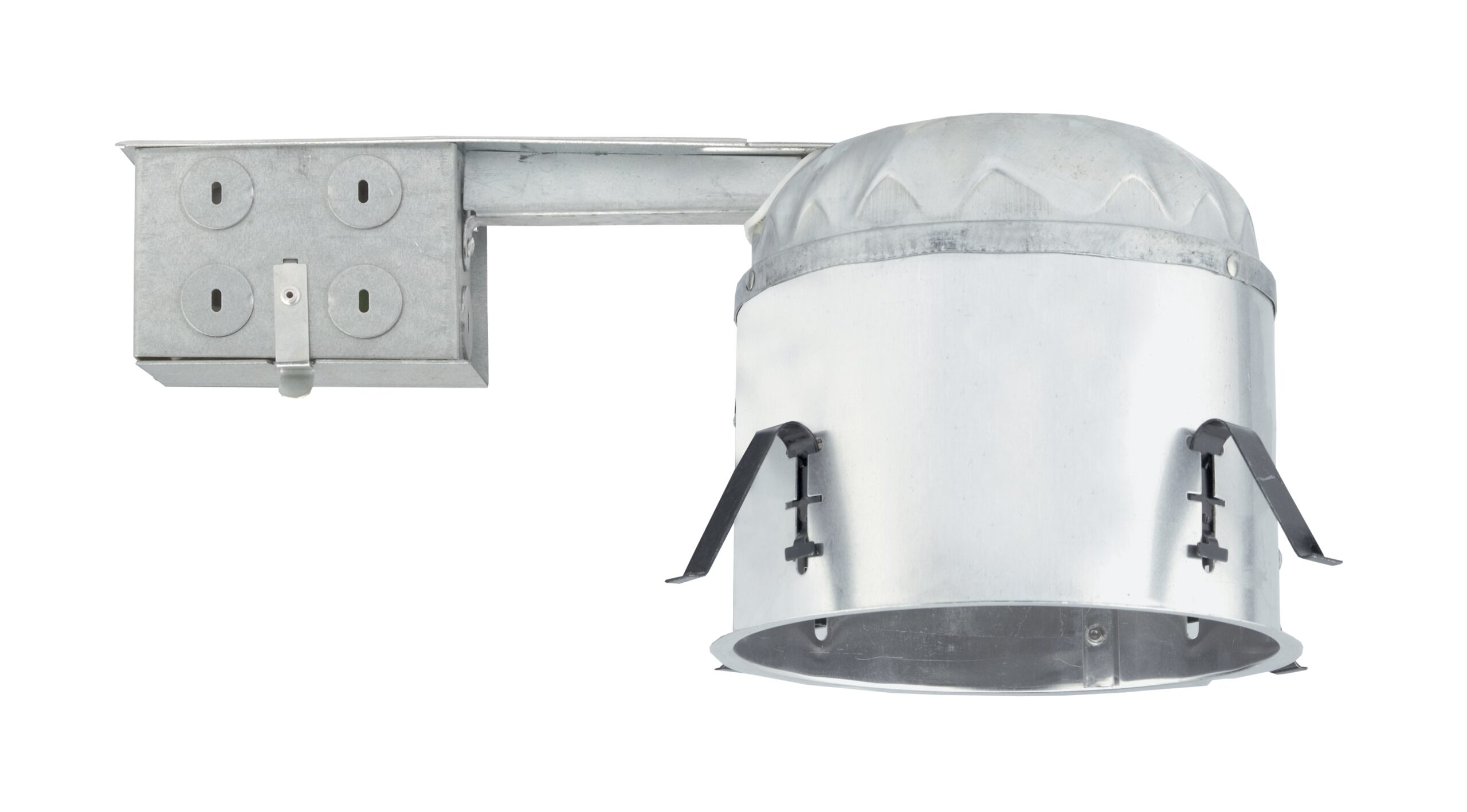 Nicor Lighting 17014AR 6" Shallow Remodel Housing, Silver