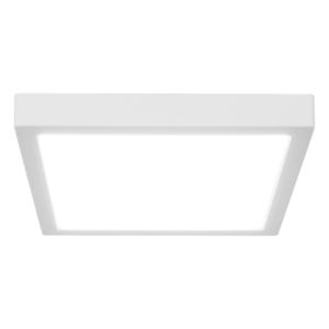 Nicor Lighting DSE63120SSQWH 6" Edge-Lit Selectable LED Surface-Mount Square, Selectable CCT, White