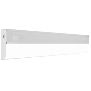 Nicor Lighting UCB118SWH 18" LED Undercabinet CCT Selectable with On/Off Switch, Selectable CCT, White